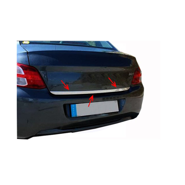 Peugeot 301 Krom Bagaj Alt Çıtası Paslanmaz Çelik ürün görseli 1