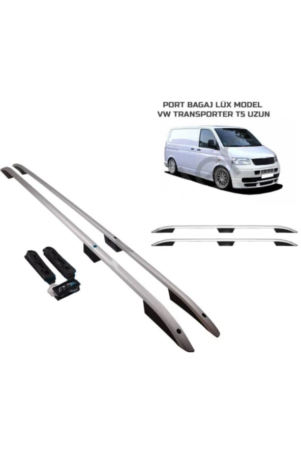 Vw Transporter T5 Max Uzun Şase Gri Renk Tavan Çıtası Orjinal Ürün Port Bagaj Roof ürün görseli 1
