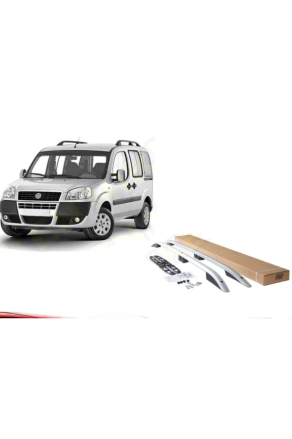 Fiat Doblo 1 Gri Renk 2001-2009 Tavan Çıtası Orjinal Ürün Port Bagaj Roof ürün görseli 1