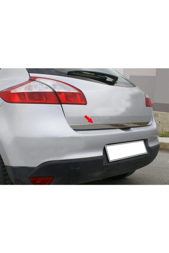 Renault Megane 3 Hb 2010-2016 Krom Bagaj Alt Çıtası Paslanmaz Çelik ürün görseli 1