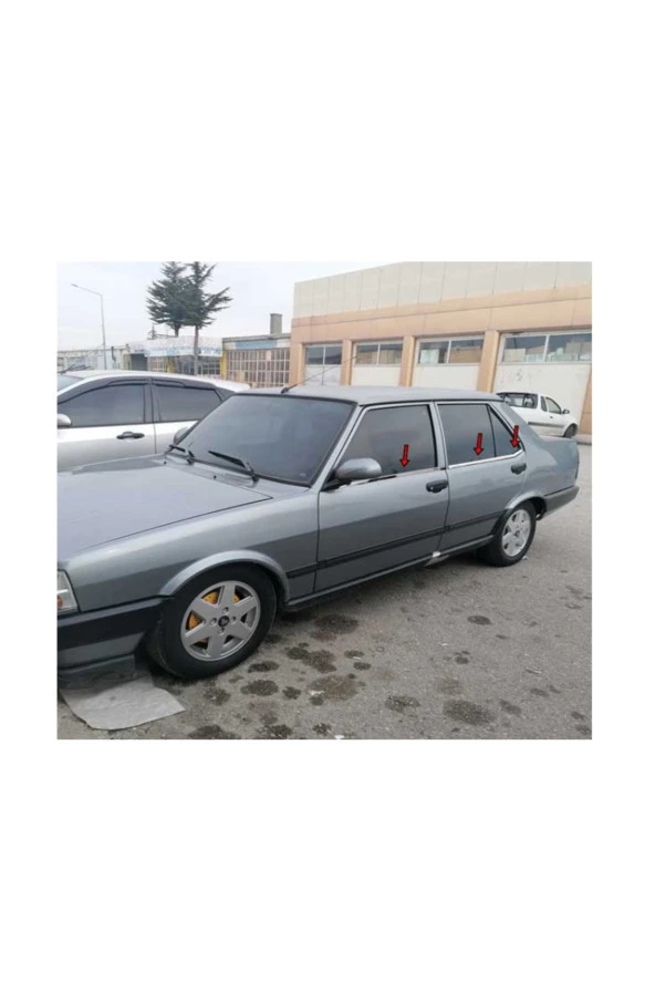 Fiat Tofaş Şahin Krom Cam Çıtası Paslanmaz Çelik 6 Parça ürün görseli 1