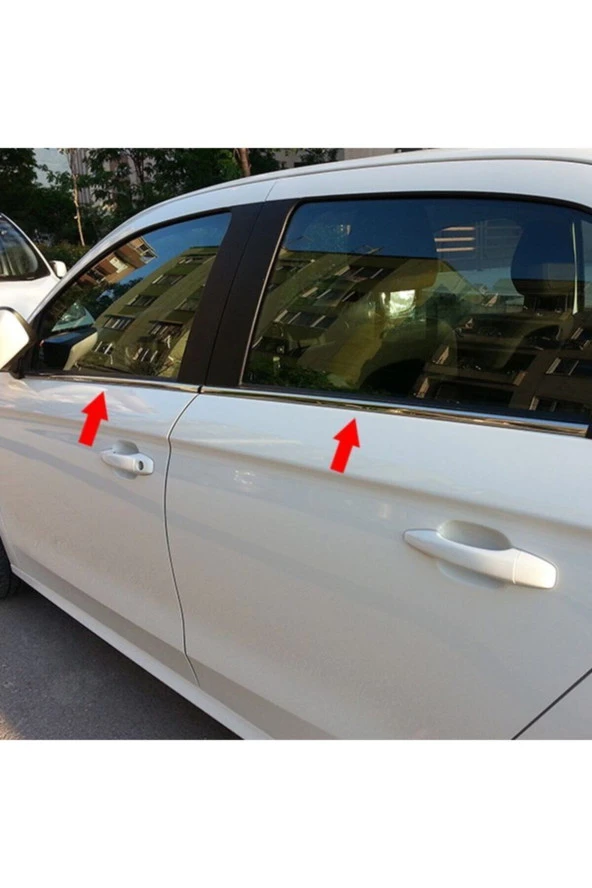 Citroen C Elysee Krom Cam Çıtası 2012 Üzeri 4 Prç ürün görseli 1
