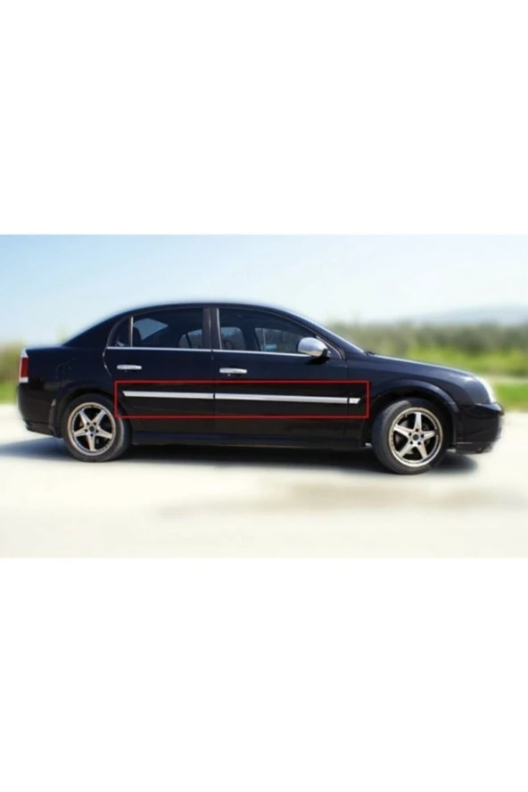 Opel Vectra C 2002-2008 Krom Yan Kapı Çıtası 4 Parça Paslanmaz Çelik - Resim 2