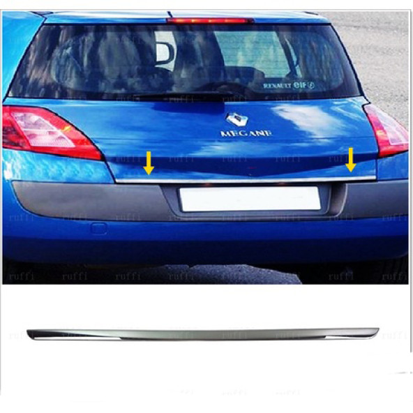 Renault Megane 2 Hb ( 2004-2010 ) Krom Bagaj Alt Çıtası Paslanmaz Çelik ürün görseli 1