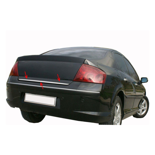 Peugeot 407 Uyumlu Krom Bagaj Alt Çıtası Paslanmaz Çelik ürün görseli 1