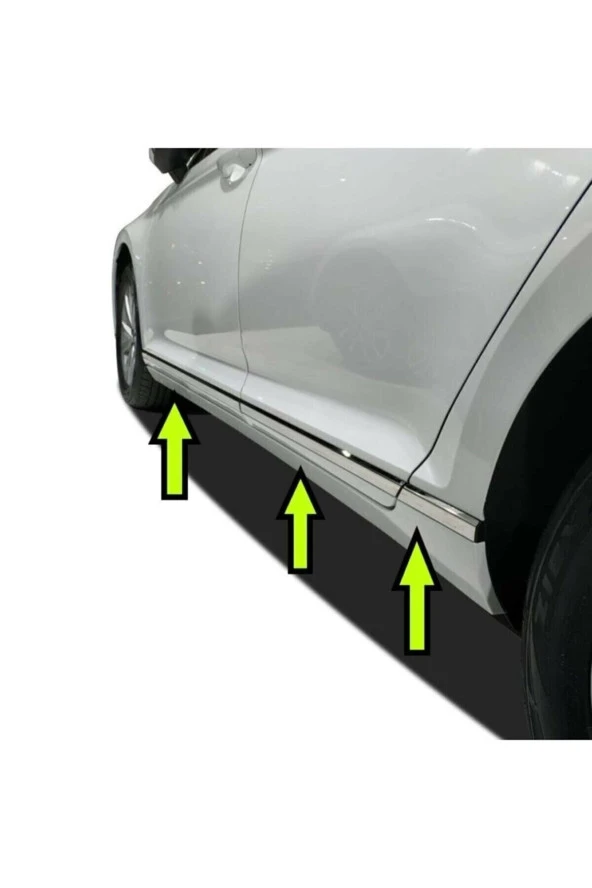 Vw Passat B8 2015-2020 Uyumlu Krom Yan Kapı Alt Çıtası Paslanmaz Çelik 8 Parça ürün görseli 1