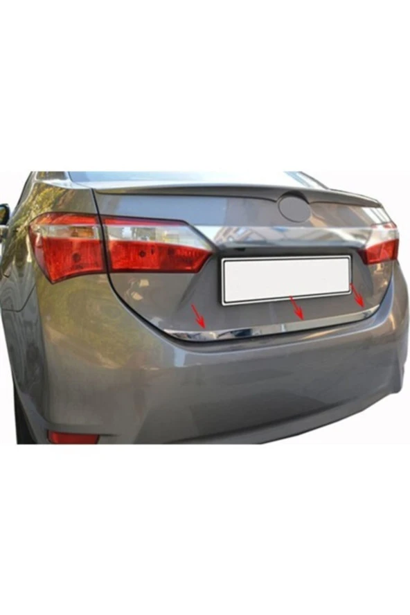 Toyota Corolla 2014-2018 Krom Bagaj Alt Çıtası Paslanmaz Çelik ürün görseli 1