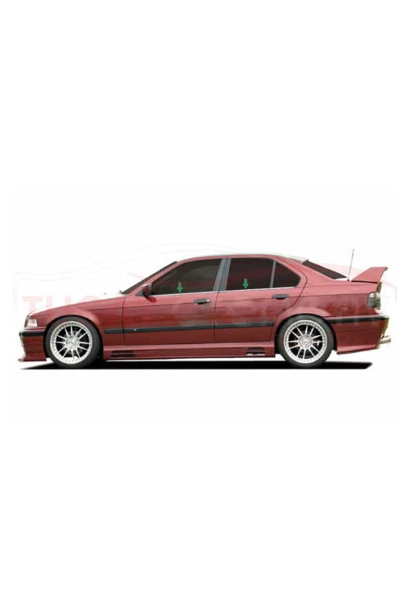 Bmw E36 Krom Cam Çıtası 4 Parça 1991-1998 Paslanmaz Çelik ürün görseli 1