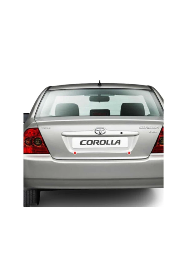Toyota Corolla 2007-2013 Uyumlu krom Bagaj Alt Çıtası Paslanmaz Çelik ürün görseli 1
