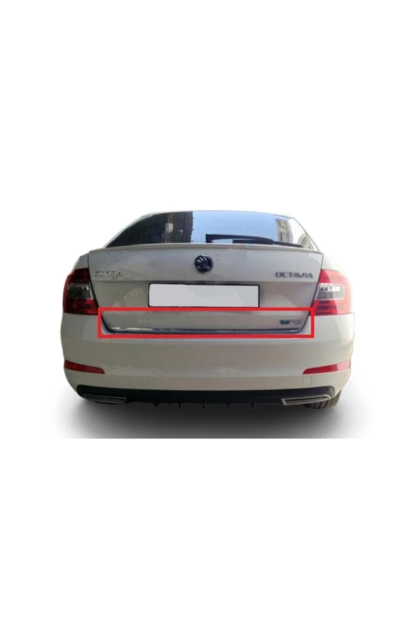 Skoda Octavia A7 (2013-2020 )krom Bagaj Alt Çıtası Paslanmaz Çelik ürün görseli 1
