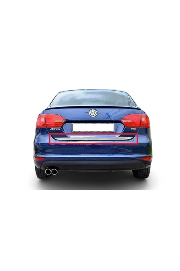 Vw Jetta Uyumlu 2011-2014 Krom Bagaj Alt Çıtası Paslanmaz Çelik ürün görseli 1