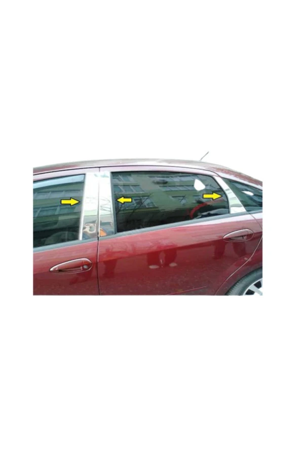 Fiat Linea Krom Cam Direği (2007-2019) 8 Parça Paslanmaz Çelik Krom ürün görseli 1