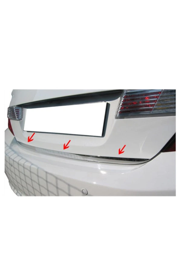 Honda Civic Sedan ( 2012-2015 ) Krom Bagaj Alt Çıtası Paslanmaz Çelik ürün görseli 1