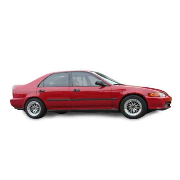 Honda Civic Paslanmaz Krom Cam Çıtası (1992-1995 ) Uyumlu 4 Parça ürün görseli 1