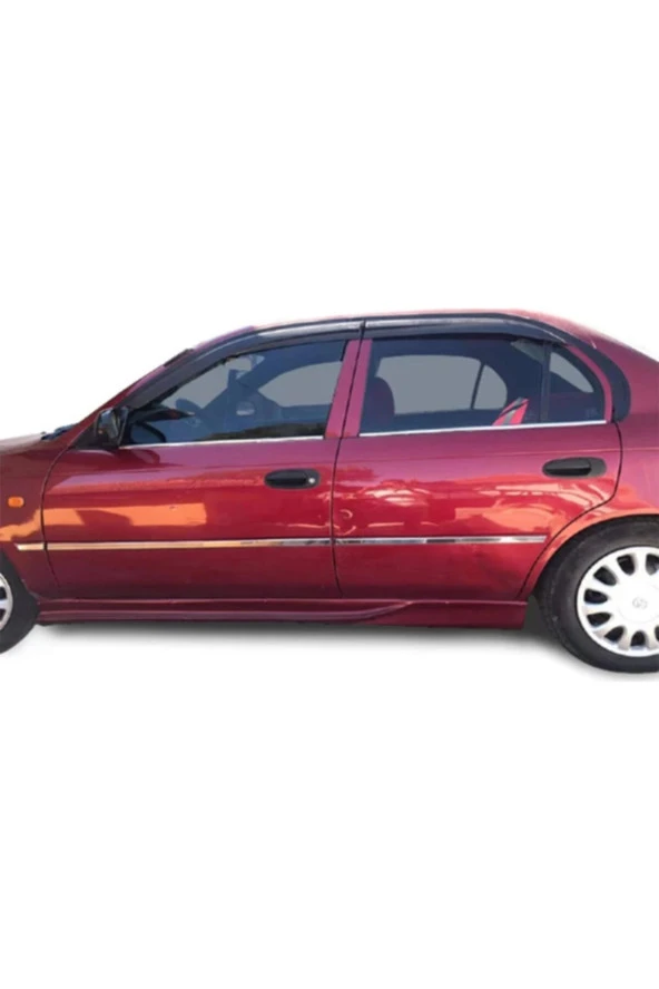 Oto Toyota Corolla Sedan Krom Yan Kapı Çıtası 1992-1998 Paslanmaz Çelik 6 Parça Uyumlu ürün görseli 1