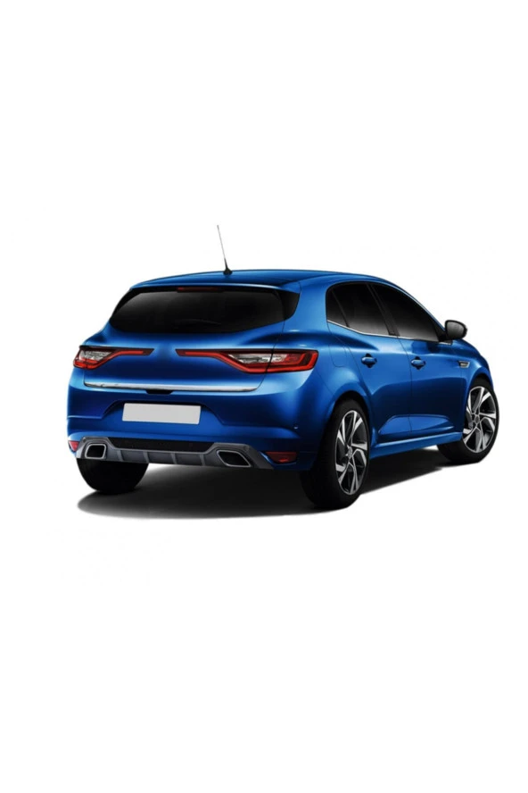 Renault Megane 4 Hb ( 2016-2023 ) Uyumlu  Paslanmaz Çelik Krom Bagaj Alt Çıtası ürün görseli 1