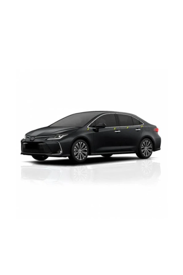 Toyota Corolla Sedan Krom Cam Çıtası 2019-2020-2021-2022-2023 Paslanmaz Çelik 8 Parça Uyumlu ürün görseli 1
