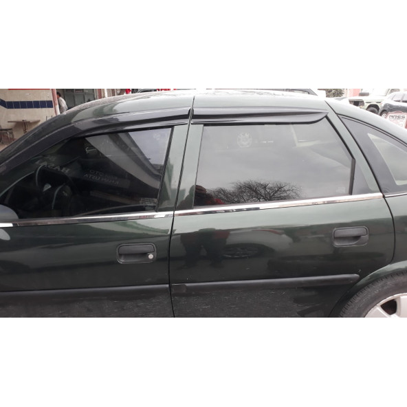 Opel Vectra B Kasa (1995-2002 ) Paslanmaz Krom Cam Çıtası 4 Parça ürün görseli 1