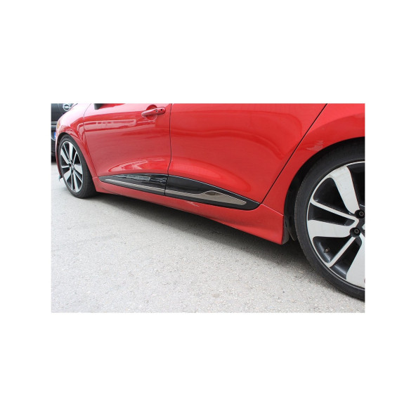 Renault Clio 4 Krom Yan Kapı Çıtası 4 Parça 2012-2018 Paslanmaz Çelik - Resim 6