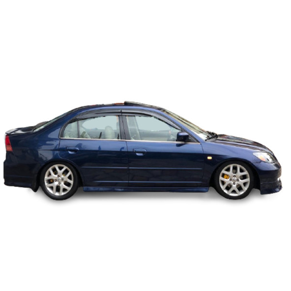 Honda Civic Paslanmaz Krom Cam Çıtası (2001-2005 ) 4 Parça ürün görseli 1
