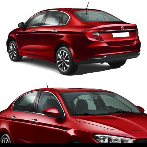 Fiat Egea Cam Çıtası 8 Parça Full Çerceve Kaplama Krom Ithal 2015+2025 ürün görseli 1