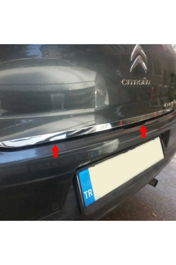 Citroen C Elysee Krom Bagaj Alt Çıtası Paslanmaz Çelik ürün görseli 1