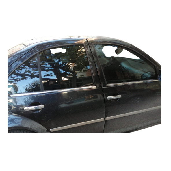 Vw Bora Kasa (1998-2004 )Uyumlu  Paslanmaz Krom Cam Çıtası 4 Parça ürün görseli 1