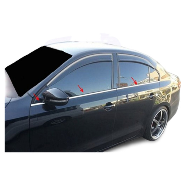 VW Jetta 6 Parça (2011-2019 ) Paslanmaz Krom Cam Çıtası ürün görseli 1