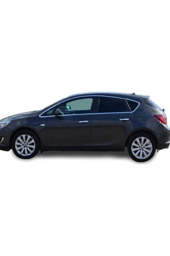 Oto Opel Astra J Hb 2009 Ve Sonrası Krom Cam Çerçeve Seti 12 Parça Pas. Çelik Krom Cam Çıtası ürün görseli 1