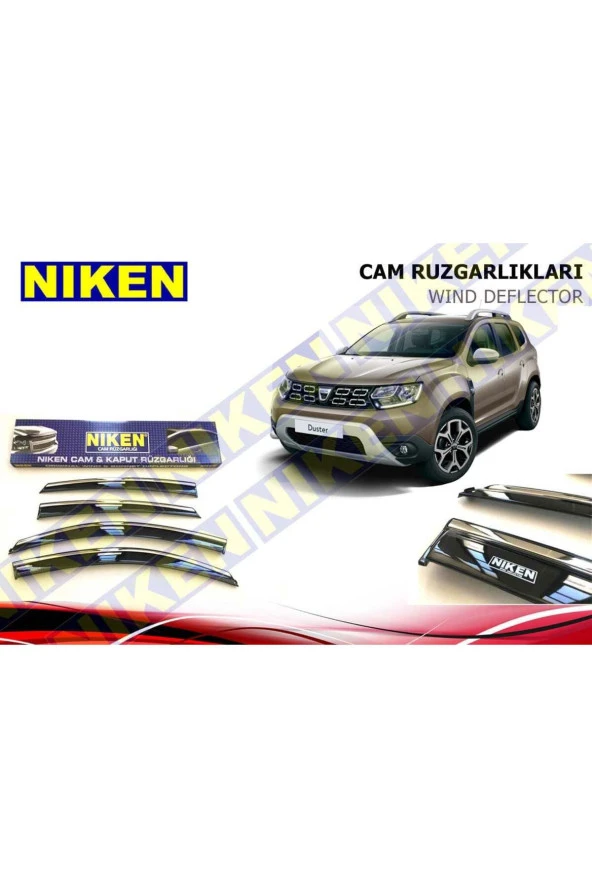 Dacia Duster Kromlu Cam Rüzgarlığı 2018 Sonrası ürün görseli 1