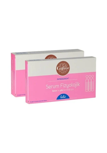 Gifrer Serum Fizyolojik 5 Ml 10 Flakon 2'Li PAKET (SKT:06/2028) ürün görseli 1