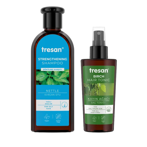 Tresan Isırgan Otu Şampuanı 300 ml Yağlı Saçlar + Kayın Ağacı Saç Toniği 125 ml ürün görseli 1