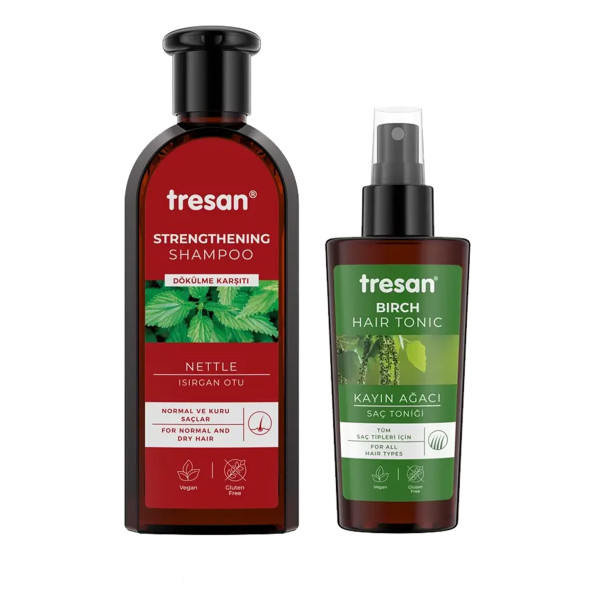 Tresan Isırgan Otu Şampuan 300 ml Normal ve Kuru Saçlar + Kayın Ağacı Saç Toniği 125 ml ürün görseli 1