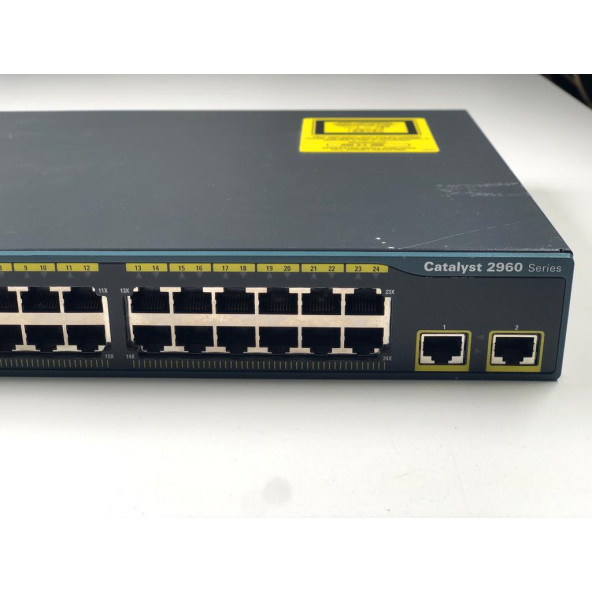 cisco - WS-C2960-24TT-L (İKİNCİ EL) - Resim 2