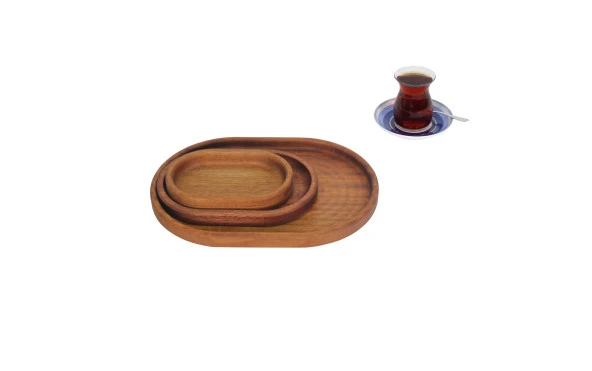 Gia Concept Ahşap 3lü Çerezlik ve Sunumluk - Resim 2