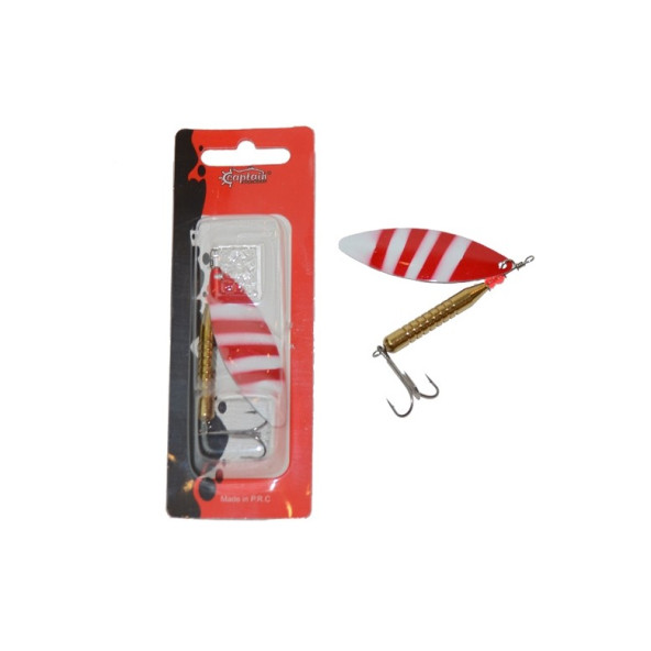 Captain 6065 Turna Kaşığı 17 gr Hunter Tiger Döner Kaşık Metal Sahte Yem ürün görseli 1