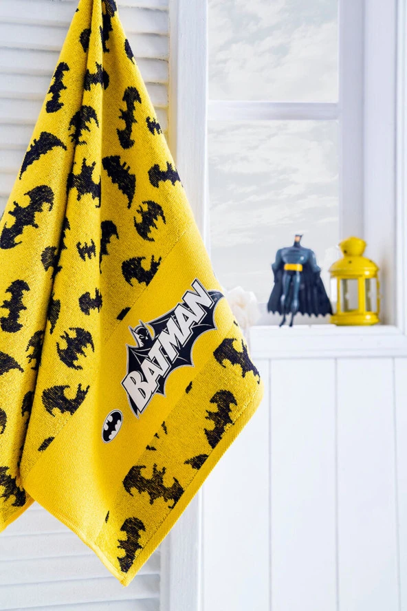 ÖZDİLEK BATMAN SARI ÇOCUK BORNOZU VE BAŞ HAVLUSU 9/10 YAŞ ürün görseli 1