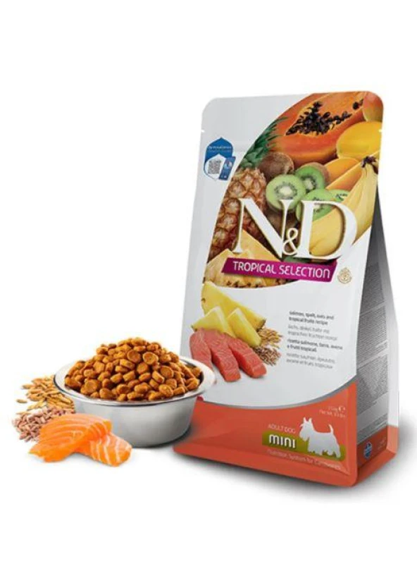 N&D Tropical Selection Somonlu Mini Irk Yetişkin Köpek Maması 5kg ürün görseli 1