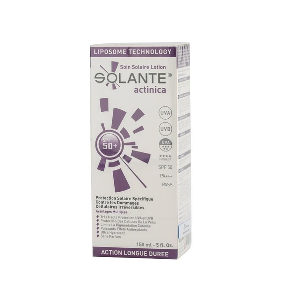 Solante Actinica Sun Care Lotion SPF50+ 150ml ürün görseli 1