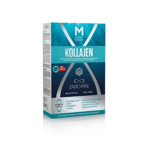 Zade Vital Marine Collagen 40 Kapsül ürün görseli 1