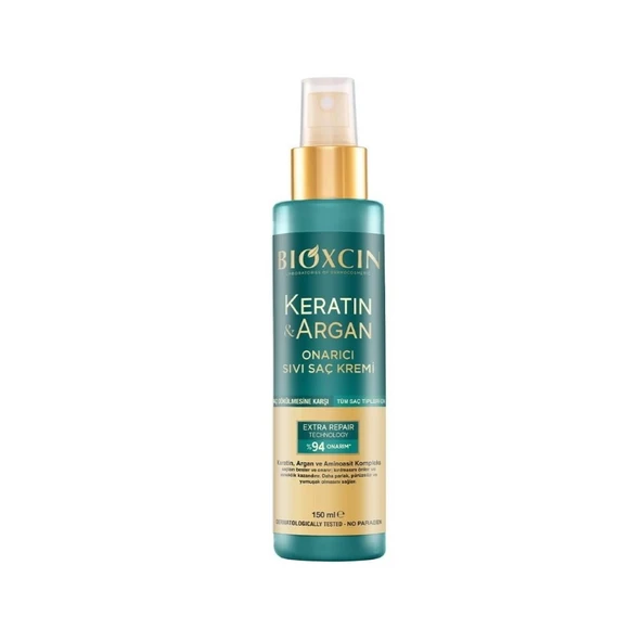 Bioxcin Keratin & Argan Onarıcı Sıvı Saç Kremi 150ml ürün görseli 1