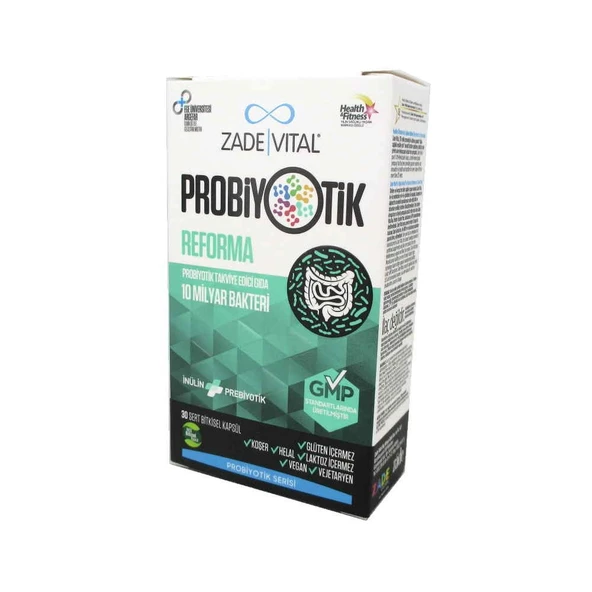 Zade Vital Probiyotik Reforma 30 Kapsül ürün görseli 1