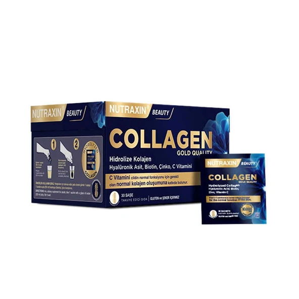 Nutraxin Beauty Gold Collagen 30 Saşe ürün görseli 1