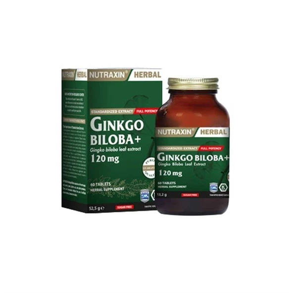 Nutraxin Ginkgo Biloba 60 Tablet ürün görseli 1