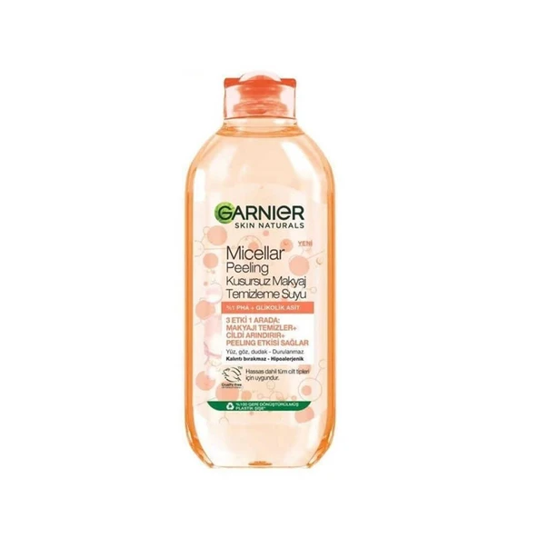 Garnier Skin Naturals Micellar Peeling Kusursuz Makyaj Temizleme Suyu 400ml ürün görseli 1