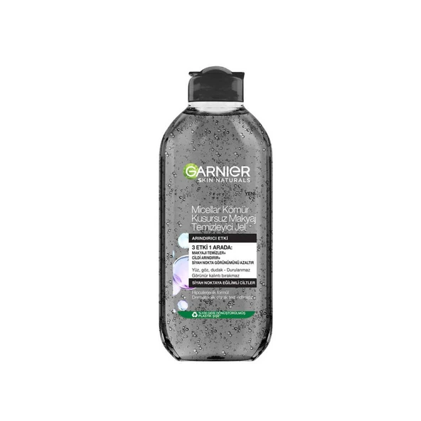 Garnier Skin Naturals Micellar Kömür Kusursuz Makyaj Temizleyici Jel 400ml ürün görseli 1