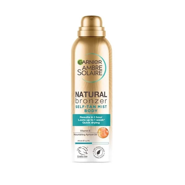 Garnier Ambre Solaire Natural Bronzer Güneşsiz Bronzlaştırıcı Vücut Spreyi 150ml ürün görseli 1