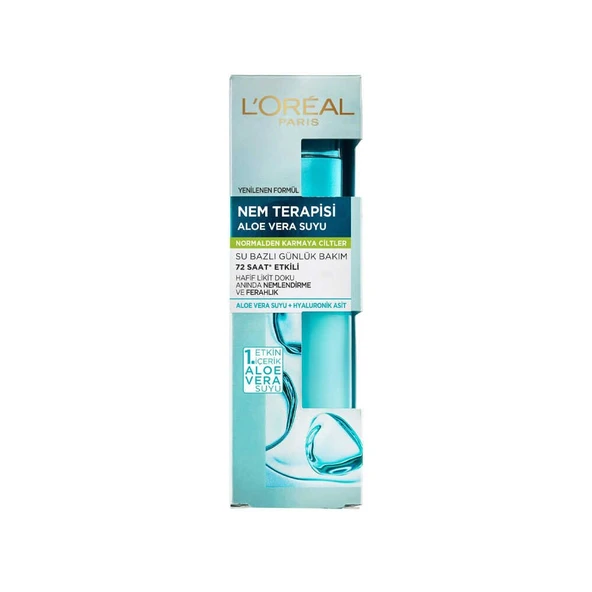 Loreal Paris Nem Terapisi Aloe Vera Suyu Normalden Karmaya Ciltler İçin 70ml ürün görseli 1