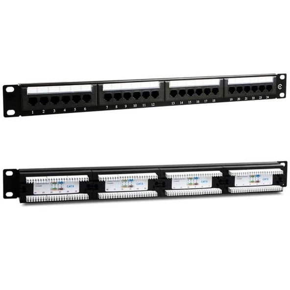 Powermaster PM-4494 24’Lü Utp Cat6 Patch Panel - Resim 3