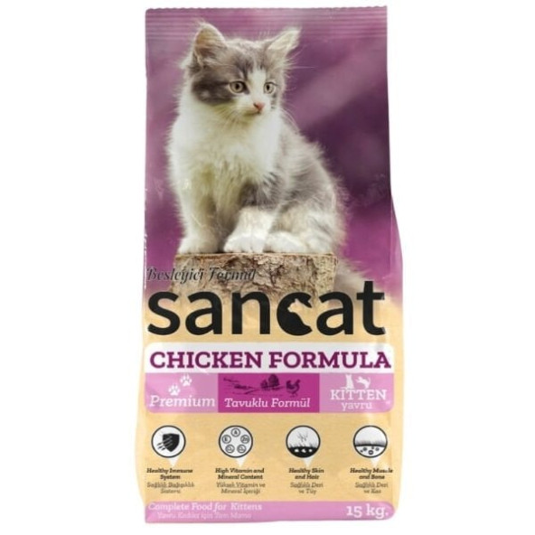 Sancat Tavuklu Yavru Kedi Maması 15 kg ürün görseli 1